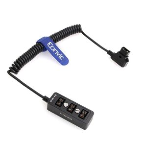 Eonvic D-Tap Male to 3-Port P-Tap Female Splitter Hub for DJI Ronin 2 Camera V-Mount or Gold Mount Battery