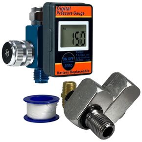 LE LEMATEC Precision Air Regulator & Swivel Fitting Kit Bundle