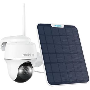 REOLINK First 4K Solar Security Cameras Wireless Outdoor, Argus PT 4K+ 6W Solar Panel, 360° Pan Tilt, 8MP Color Night Vision, 2.4/5 GHz Wi-Fi, No Monthly Fee, Home Hub Compatible (Renewed)