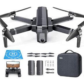 Ruko F11PRO Drone and H002 Landing Pad, 4K UHD Camera 60 Mins Flight Time with GPS Auto Return Home Brushless Motor, Compliance with FAA Remote ID, Black (with Carrying Case)