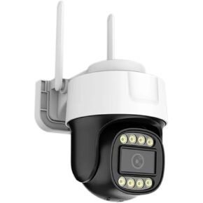 2K Outdoor Security Cameras, 3MP Pan-Tilt 360° View IP Surveillance Camera, 2.4G WiFi Dome Cameras for Home Security, Motion Detection and Siren, 2-Way Audio, Full Color Night Vision, Waterproof
