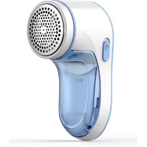 Fabric Shaver Electric Lint Remover Rechargeable Fuzz Lint Shaver with 3-Leaf Stainless Steel Blades, Professional Sweater Shaver Lint Fuzz Pill Remover for Cloths, Fabrics and Furniture Gray