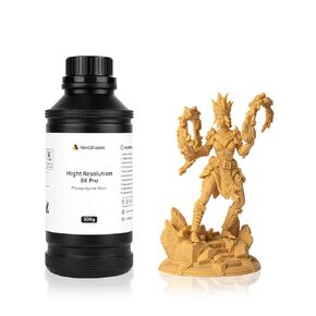 Hight Resolution 8K Pro Red Ceramic 3D Printer Resin for LCD/DLP/MSLA 3D Printing, High Precision, Detailed 3D Printing, High Success Rate, Low Shrinkage (8K Pro, 1000g)