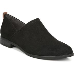 Dr. Scholl's Womens Ruler Slip On Loafer Black Microfiber 7.5 W