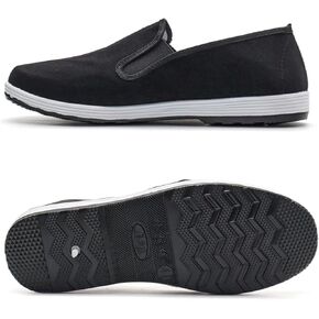 Kung Fu Shoes Slip-On Martial Arts Loafers & Driving Shoes with Rubber Sole