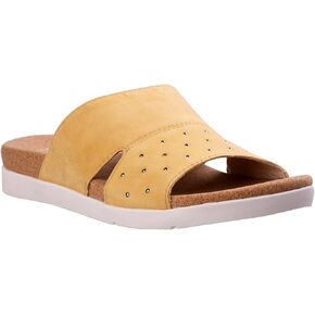 REVITALIGN Women's Lucy Stud Slide Sandal, Cornsilk, 10 Wide
