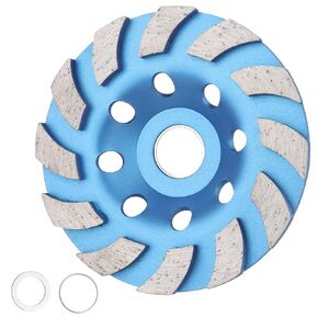 Diamond Grinding Wheel, 2 PCS Premium Diamond Concrete Grinding Wheel 4 1/2"for Angle Grinder with 7/8" Arbor, Ideal for Grinding Stone Concrete Surface, Granite, Marble, Cement and Thinset.