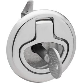 Whitecap T-Handle Latch - Chrome Plated Zamac/Black Nylon - Locking - Freshwater Use Only