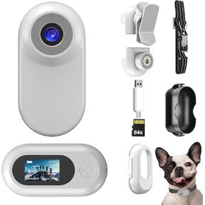 Mini Body Camera,1080P 64G Wearable Action Body Cam,Thumb Size Hands Free One-Click Filming Body Worn Camera with 360°Rotatable Clip for Work, Travel, Pet Walking