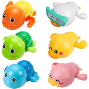 3 Pack Swimming Turtle + 3 Pack Swimming Duck Bath Toys