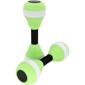 New Water Aerobic Exercise Foam Dumbbells Pool Resistance 1 Pair, Water Fitness Exercises Equipment for Women Senior Weight Los
