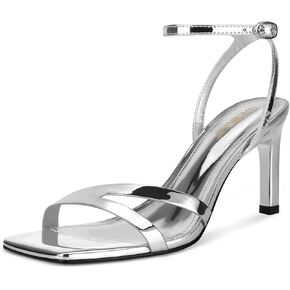 Wetkiss Womens Heels Square Open Open Tee High High Cheels with Buckle Ongle Cheeled Sandals for Women Party Wedding Daily Sexy Party