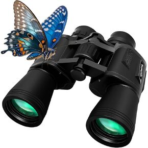 20x50 High Power Binoculars for Adults,Low Light Night Vision, Lightweight & Portable HD Binoculars for Bird Watching Scope (Black)