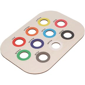 Wooden Color Sorter Board Sensory Tray Multifunctional Wooden Color Matching Board Fine Motor Training Stress Relief Poplar Tree for Alzheimers