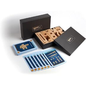 SumBlox Original Size Basic Set of 76 Math Building Blocks - STEM Solid Wood Educational Number Blocks, Includes 80 Activity Cards.