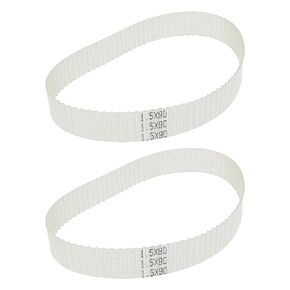 2pcs Lathe Drive Belt 1.5M x 90 Teeth 424mm Length Mini Lathe Timing Belt Transparent Polyurethane Transmission Accessory for 0618 0618?3B Mini Lathes