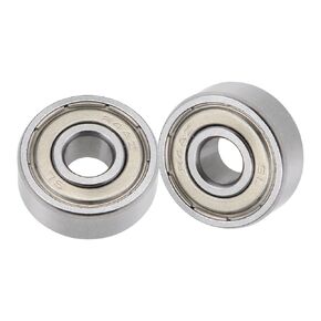 5pcs Deep Groove Ball Bearings - [5/16 Inch x 7/8 Inch x 9/32 Inch] Chrome Steel Balls for Motors Machine Tool Gearboxes Bearing Use, Double Shielded ABEC1