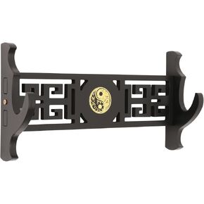 Sword Holder Katana Wall Mount 1-Tier Tai Chi icon Velvet Padded Katana Holder Samurai Sword Display Rack Wand Lightsabe Wakizashi Sword Stand Display Hanger