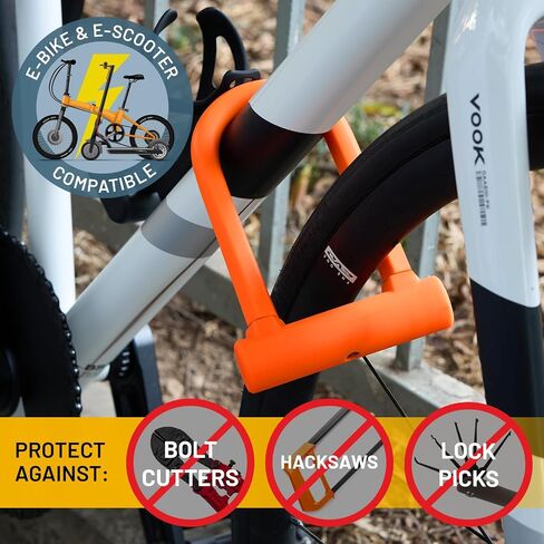 Sigtuna Bike U Lock Combination, U Bike Lock Combination Heavy Duty Anti Theft, U Bike Lock with 18mm Shackle, Bicycle Lock with Sturdy Mounting Bracket for Bicycle, E-Bike, Scooter, Outdoor Equipment in Saudi Arabia