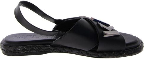 KARL LAGERFELD Women's Everyday Cushioned Insole Haden-Platform Ankle Sandal Flat in Saudi Arabia