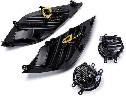 Astra Depot Car Light Fog Lights Daytime Running Lights LED Light w/Wiring Harness Compatible with Toyota Camry XSE SE 2018 2019 in Kuwait