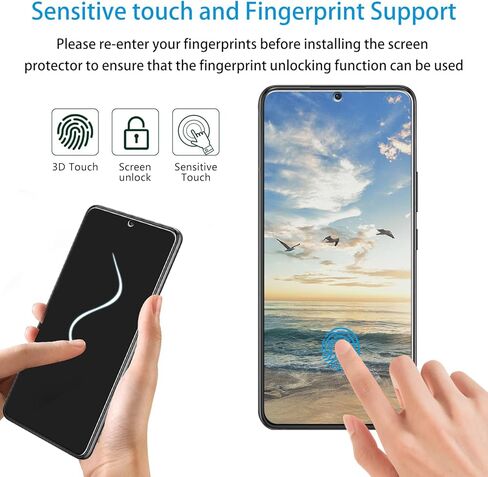 Slanku [3-Pack] واقي شاشة لهاتف Samsung Galaxy S22 5G من الزجاج المقسى، يدعم قارئ بصمات الأصابع، خالٍ من الفقاعات، مضاد للخدش، سهل التركيب in Saudi Arabia