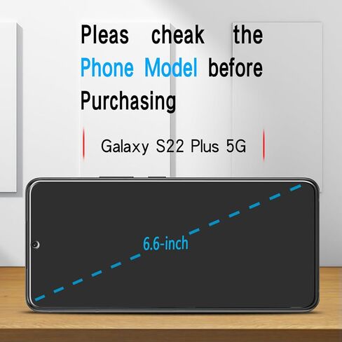 Slanku [3-Pack] واقي شاشة لهاتف Samsung Galaxy S22 5G من الزجاج المقسى، يدعم قارئ بصمات الأصابع، خالٍ من الفقاعات، مضاد للخدش، سهل التركيب in Saudi Arabia
