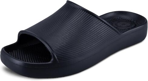 totes Women's Molded Ribbed Texture Slide Sandal in Saudi Arabia