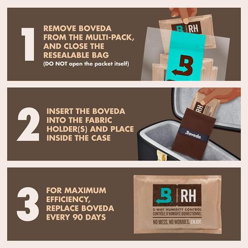 Boveda 49% Two-Way Humidity Control Replacement Packs for Boveda Starter Kits for Music – 12 Pack – Moisture Absorbers for Instrument Cases – Humidifier Packs – Individually Wrapped Hydration Packets in Saudi Arabia