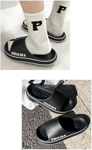 Unisex-Adult Slide Sandals Soft Shower Shoes Non Slip Bathroom Slippers Lightweight Pool Slippers in Saudi Arabia