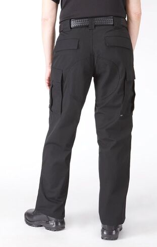 5.11 Tactical Women's TDU Cargo Pants, High Performance for Professionals, Style 64359, Black II, Size 12 Regular in Saudi Arabia