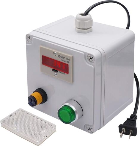Twtade/Infrared Wireless Dissitor Counter Box 110-220VAC LED عرض تلقائي العداد الرقمي 0-999999 in Kuwait