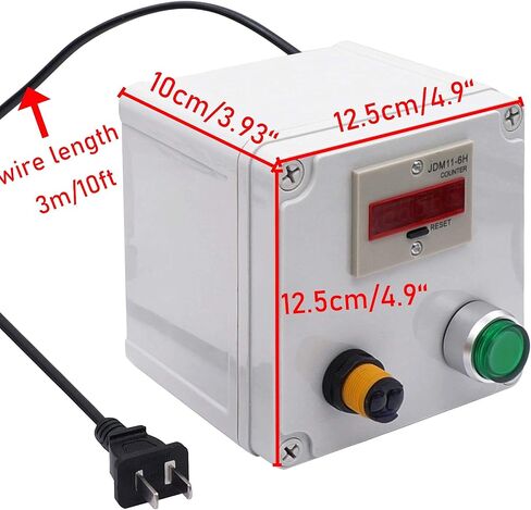 Twtade/Infrared Wireless Dissitor Counter Box 110-220VAC LED عرض تلقائي العداد الرقمي 0-999999 in Kuwait