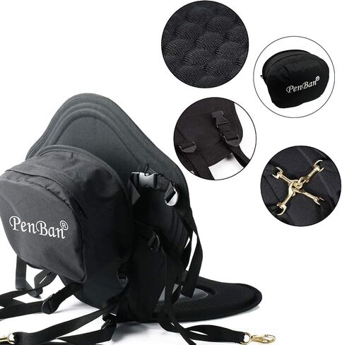 Universal Deluxe Kayak Seat Cushion with Storage Bag for Kayak,Padded Boat,SUP,Canoe,Fishing Boat,Seats with 4 Adjustable Straps in Saudi Arabia
