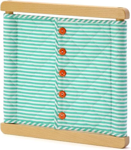 Kiddison Montessori Dressing Frames 11.8" for CASA 9 Fastener Styles Practical Life Skills Learning Material (TC20230125005, Lacing Frame, TC20230125005) in Saudi Arabia