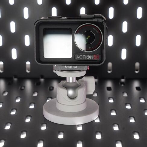 ULIBERMAGNET White Magnetic Camera Mount, Strong Magnetic Mount with 360° Rotation Ball Head, Security Camera Holder with 1/4 inch Thread for GoPro,DJI OSMO Action in Kuwait