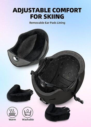 خوذة ونظارات تزلج للأطفال، خوذة تزلج للأولاد خفيفة الوزن، هيكل مقوى من البولي كربونات وإسفنج EPS ممتص للصدمات وبطانة ناعمة، خوذة للفتيات على الجليد 10 فتحات، خوذات رياضية للثلج للمراهقين - برتقالي in Kuwait