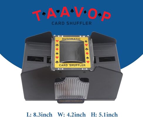 Automatic Card Shuffler, 1-2 Deck Battery-Operated Electric Poker Card Shuffler Machine, for Playing Cards/UNO in Saudi Arabia