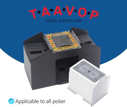 Automatic Card Shuffler, 1-2 Deck Battery-Operated Electric Poker Card Shuffler Machine, for Playing Cards/UNO in Saudi Arabia