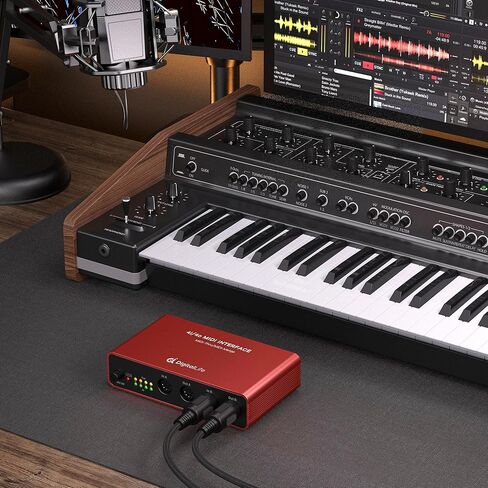 DigitalLife Stand-Alone MIDI Merge Box - 2-Input/1-Out 5-PIN DIN MIDI Interfaces, LED Indicator, Metal in Saudi Arabia