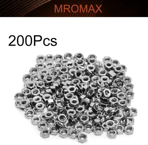 MROMAX M3-0.5MM NUTS HEX ، Carbon Steel Metric Thread Choins Hexagon Nut Hackel مطلي بالمعدات الميكانيكية ، إصلاح البناء 100 مساءً in Saudi Arabia