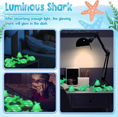 HyDren 48 Pcs Glow in The Dark Rubber Whale Bulk Cute Floating Squeaky Rubber Whale Luminous Mini Sea Animal Toys Bathtub Favors for Classroom Carnival Birthday Pool Sea Party Decor(Black) in Saudi Arabia