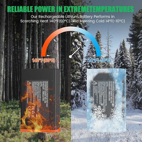2 Pack 7000mAh Power Mag Battery Pack Compatible with Moultrie Edge Cellular Trail Camera, Rechargeable Lithium Replacement Battery for Moultrie Edge, Edge PRO, Edge 2, Edge 2 PRO in Kuwait