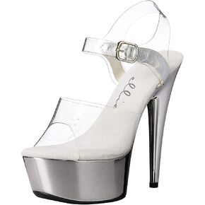Ellie Shoes Women's 609-Chrome Platform Sandal