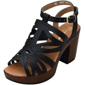 Macarena Collection Women's Flatform Wedge Casual Sandal Huarache Colorful Leather Mexican Style 4131