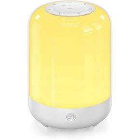 Sleep Sound Night Light for Children, White Noise Machine, Dimming Warm White Lamp for Bedroom (White) Sound Machine for Adults