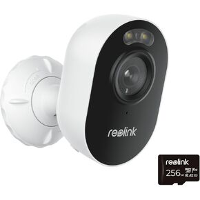 REOLINK Lumus Bundle with 256GB microSD Card, 2K 4MP, Plug-in, Color Night Vision with Bulit-in Spotlights, 2.4/5GHz Dual-Band WiFi