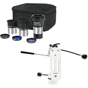 SVBONY SV225 Alt-Azimuth Mount, Adjustable Angle Alt-Azimuth Mount Bundle with SV233 7PCS Telescope Accessory Kit, Telescope Accessories for Astronomical Observations