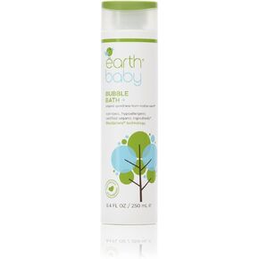 Earth Baby Bubble Bath +, 8.4 Fl Oz, Hypoallergenic for Sensitive Skin, Natural and Organic, Pediatrician and Dermatologist Tested, Safe for Babies, Toddlers, and Kids