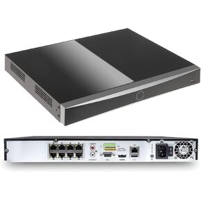 DS-7608NXI-I2/8P/S 8 Channel 4K Acusense NVR 8 POE Network Video Recorder, Human/Vehicle Detection, Facial Recognition, Compatible with Hik IP Cameras(International English Version No HDD)